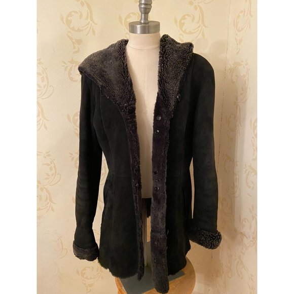 Studio Milano 100% Shearing Hoodie Jacket Ladies Medium - Picture 6 of 7